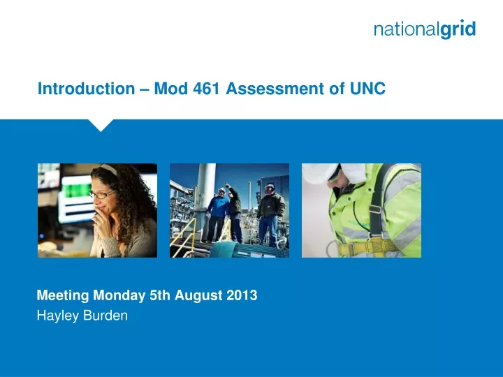 PPT Modification 461: Assessment of UNC Meeting Gas Day Impact on