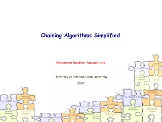 Chaining Algorithms Simplified