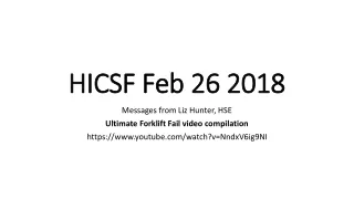 HICSF Feb 26 2018