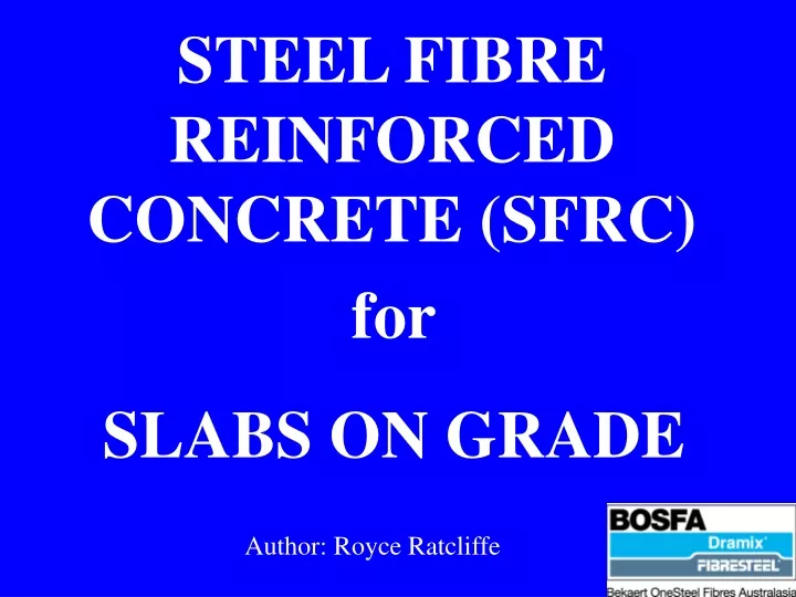 steel fibre reinforced concrete sfrc
