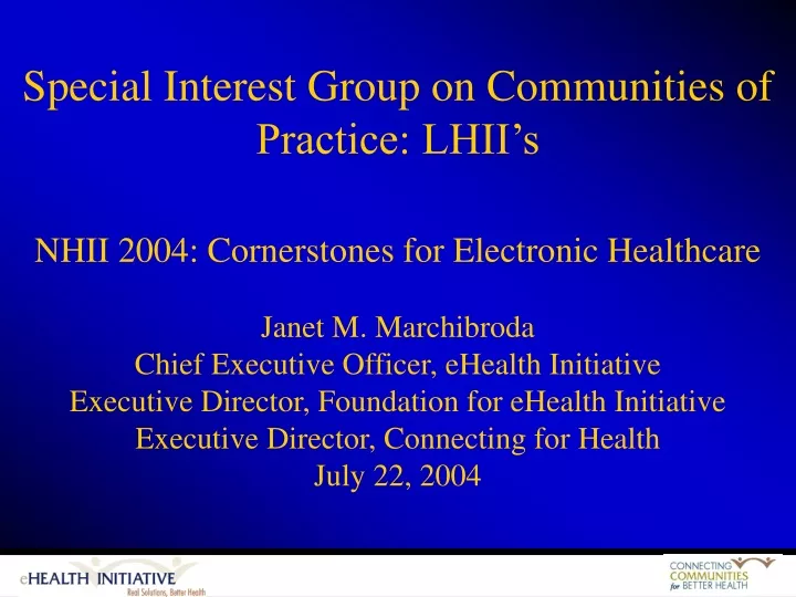 special interest group on communities of practice