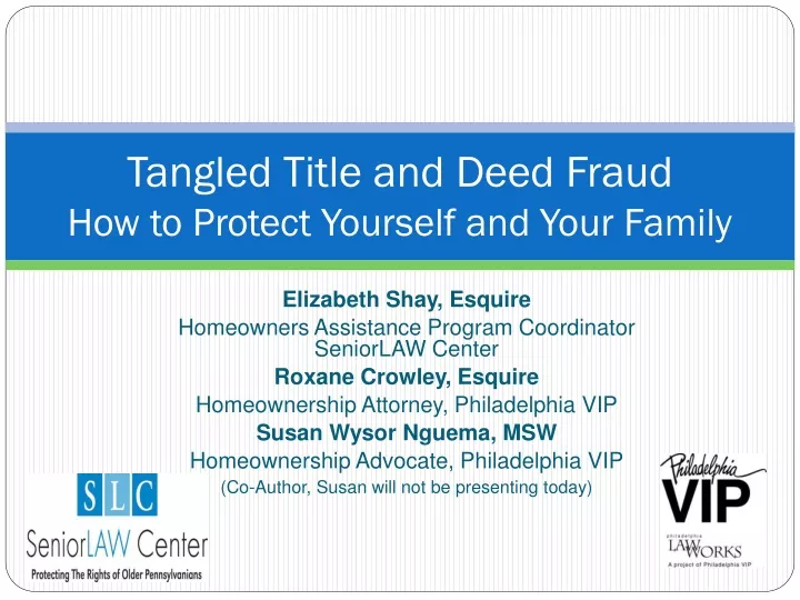 tangled title and deed fraud how to protect yourself and your family