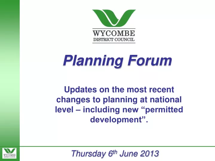 planning forum