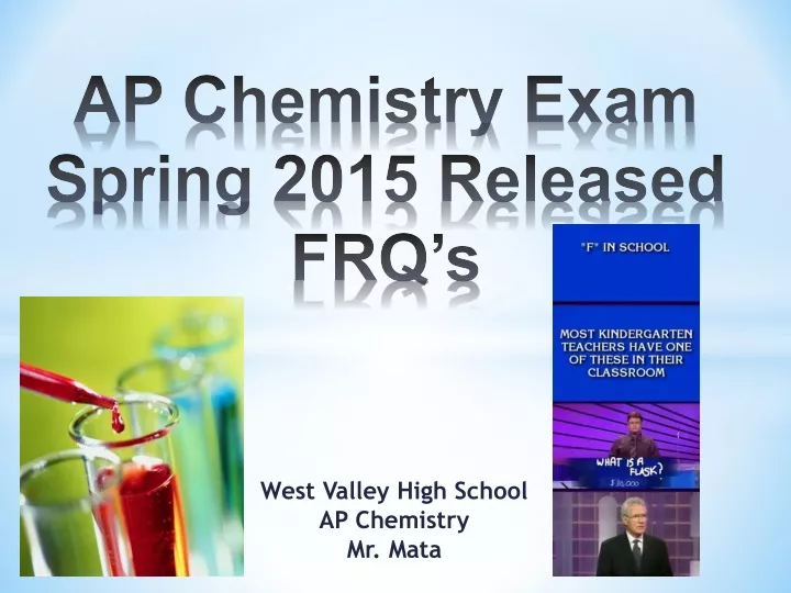 ap chemistry exam spring 2015 released frq s