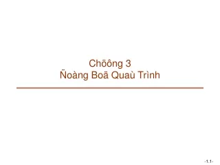 Chöông 3  Ñoàng Boä Quaù Trình