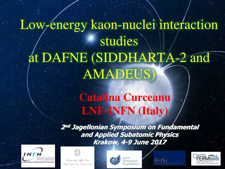 low energy kaon nuclei interaction studies at dafne siddharta 2 and amadeus