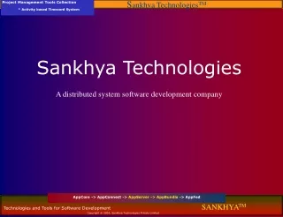 Sankhya Technologies A distributed system software development company
