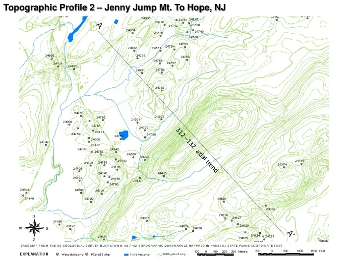topographic profile 2 jenny jump mt to hope nj