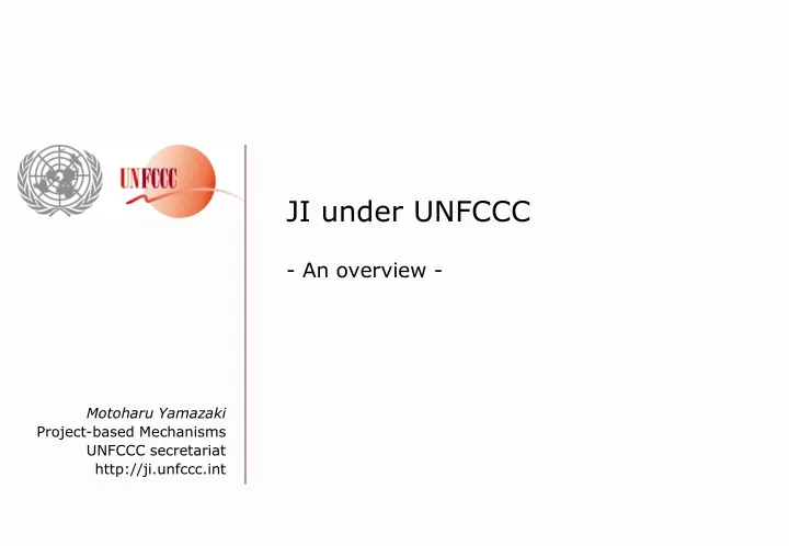ji under unfccc an overview