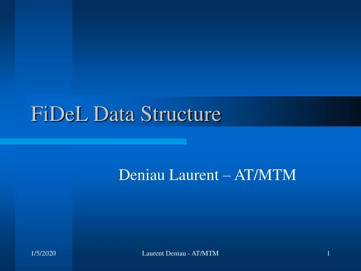 fidel data structure