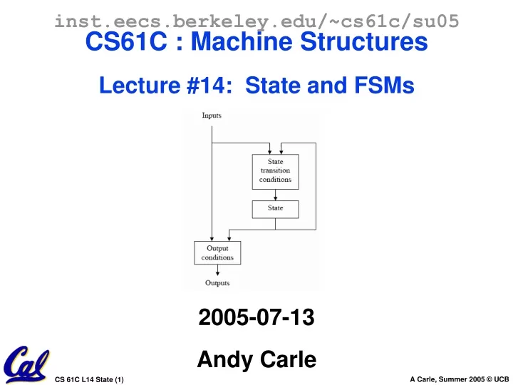 inst eecs berkeley edu cs61c su05 cs61c machine