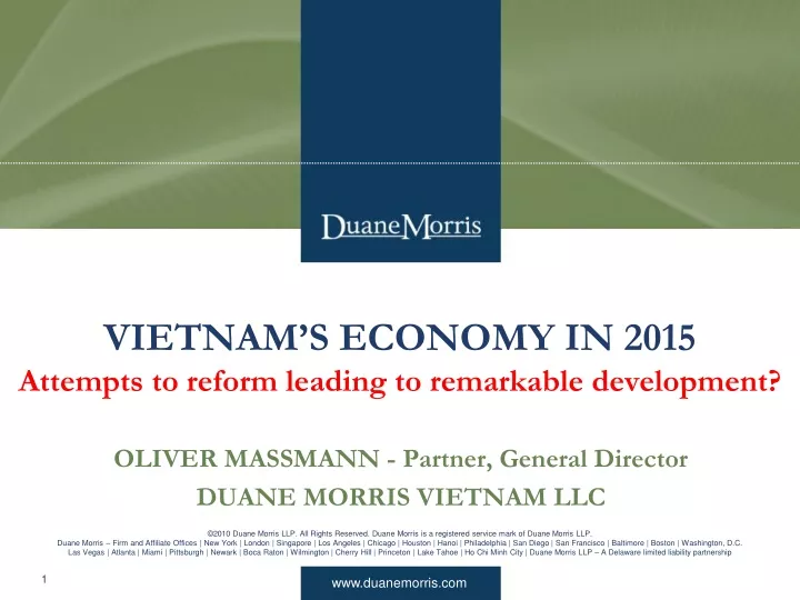 vietnam s economy in 2015 attempts to reform leading to remarkable development
