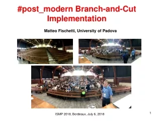 #post_modern Branch-and-Cut  Implementation