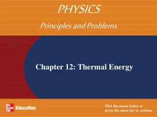 Chapter 12: Thermal Energy
