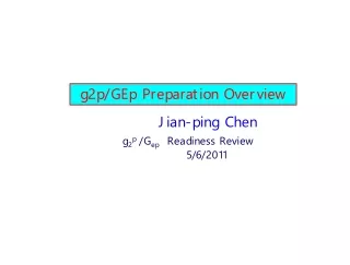 g2p/GEp Preparation Overview