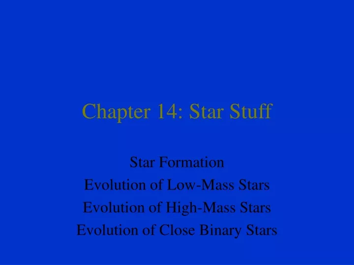 chapter 14 star stuff