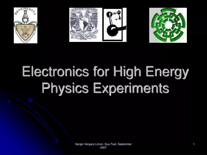 electronics for high energy physics experiments