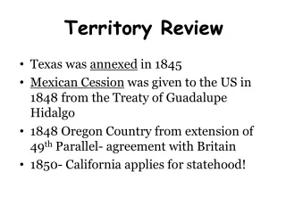 Territory Review