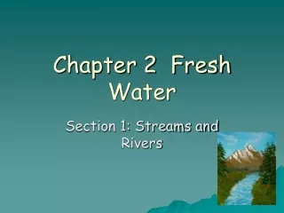 Chapter 2  Fresh Water