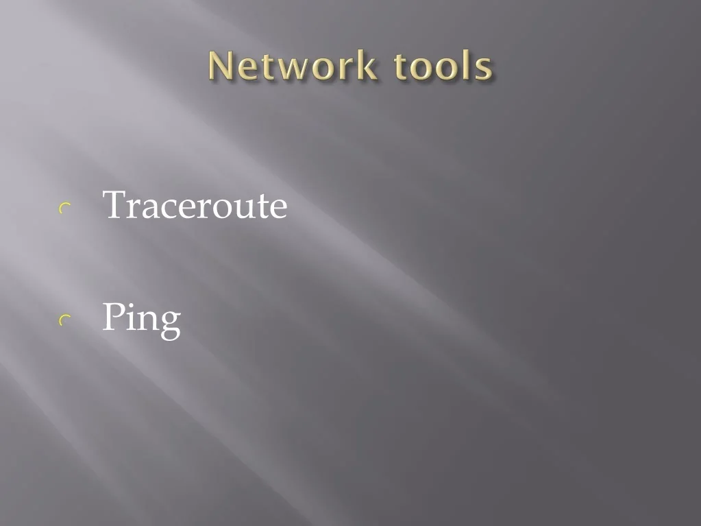 PPT - Network tools PowerPoint Presentation, free download - ID:9629477