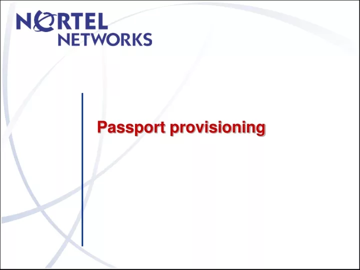 passport provisioning