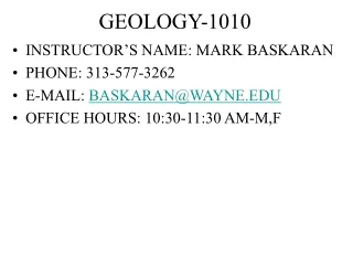 GEOLOGY-1010