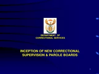 DEPARTMENT  OF CORRECTIONAL SERVICES