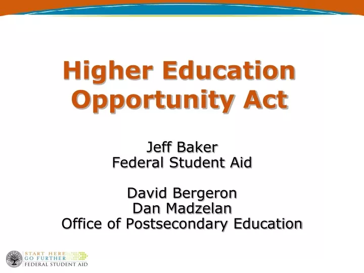 higher education opportunity act