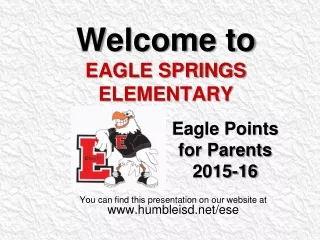 Welcome to  EAGLE SPRINGS ELEMENTARY