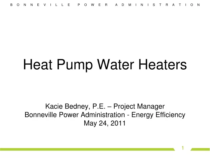 heat pump water heaters