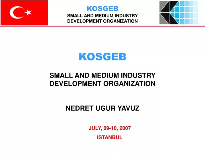 kosgeb small and medium industry development