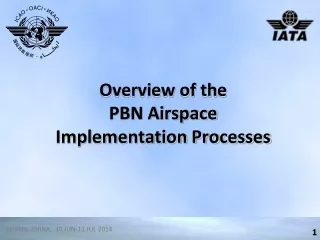 Overview of the PBN Airspace  Implementation Processes