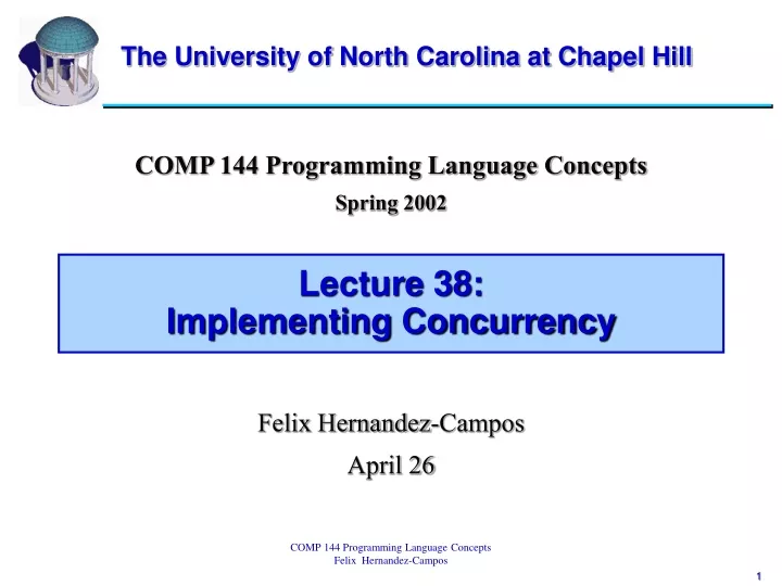 lecture 38 implementing concurrency