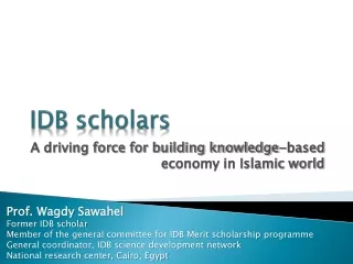 IDB scholars