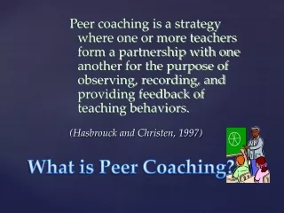 What is Peer Coaching?