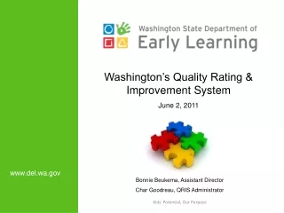 Washington’s Quality Rating &amp; Improvement System June 2, 2011