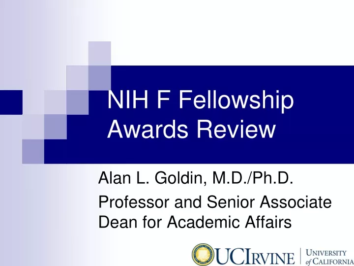 nih f fellowship awards review