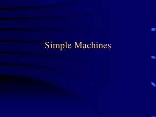 Simple Machines