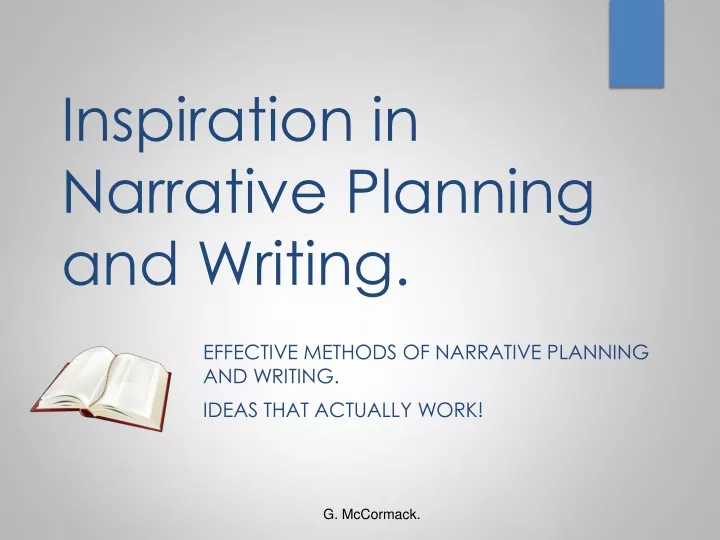 inspiration in narrative planning and writing