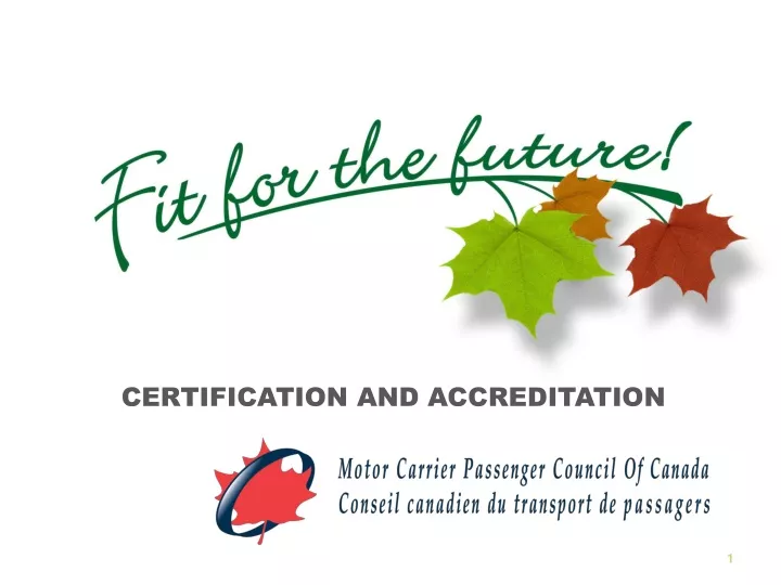 certification and accreditation