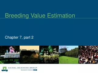 Breeding Value Estimation