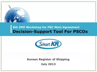6th IMO Workshop for PSC MoU/Agreement