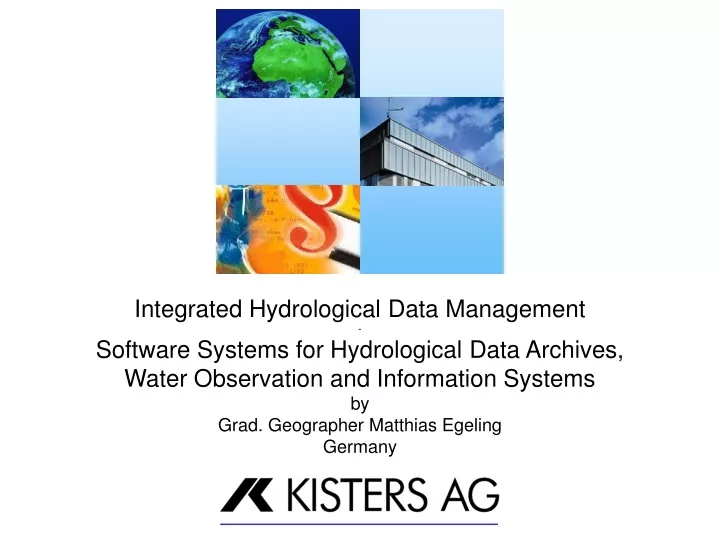 integrated hydrological data management software