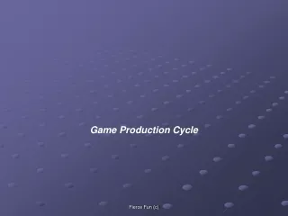 Game Production Cycle