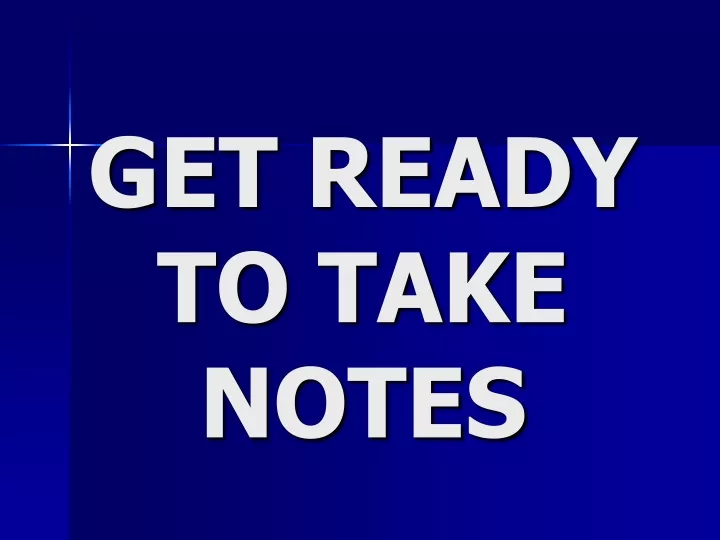get ready to take notes