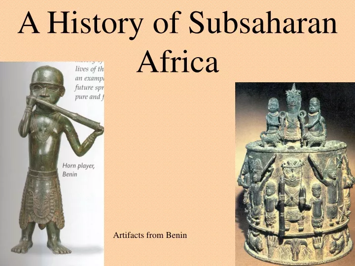a history of subsaharan africa