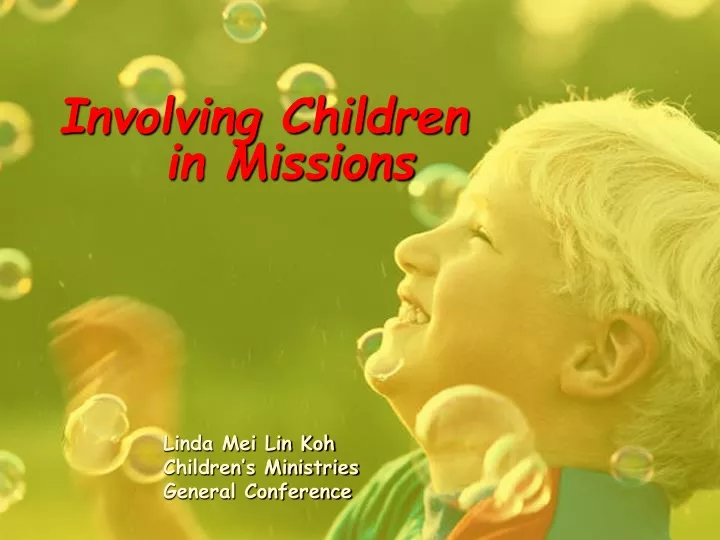 involving children in missions