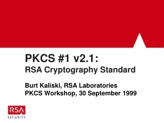 PKCS #1 v2.1: RSA Cryptography Standard