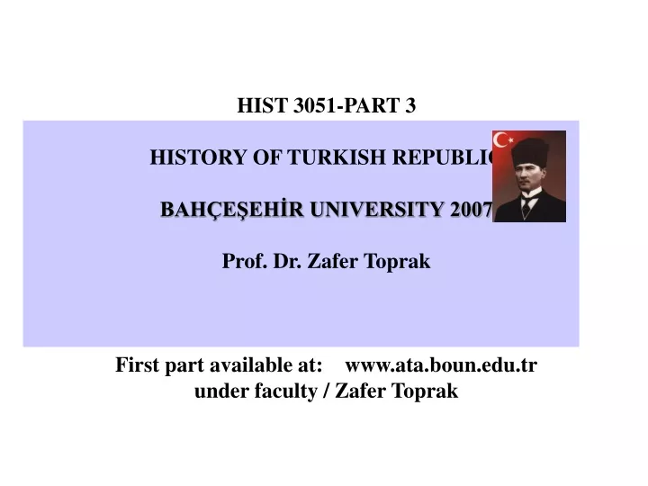 hist 3051 part 3 history of turkish republic