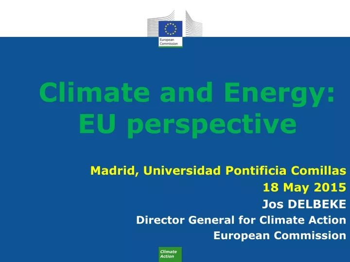 climate and energy eu perspective